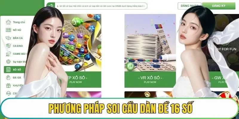 dàn đề 16 số